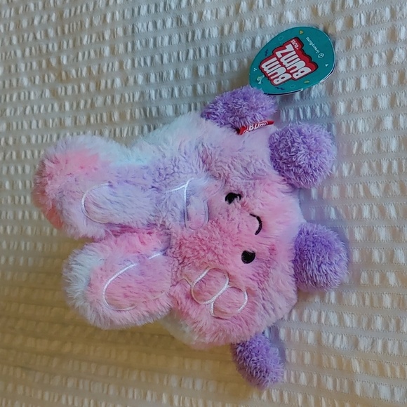 NWT BumBumz Petra The Peace Sign Plush Toy 7.5" Tie Dye GroovyBunz - Picture 2 of 8